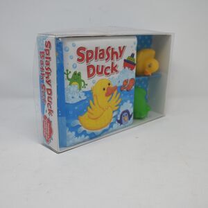 Splashy Duck Bath Set Book w Duck Frog Toys Igloo Books New